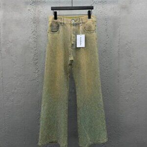 Acne Studios Loose Fit Crystal Studs Jeans